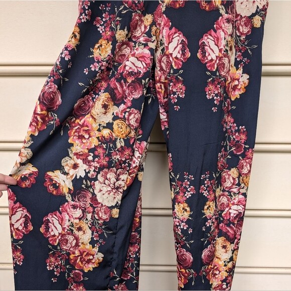 Band of Gypsies Floral Bustier Jumpsuit with Pockets Size Small - Picture 2 of 10